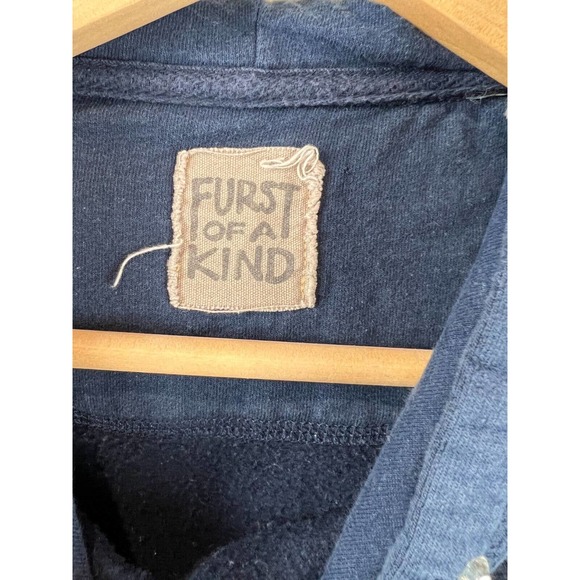 Furst Of A Kind Womens Cropped Hoodie Studded‎ Drawstring Gonzaga Bulldog Blue - Picture 10 of 11